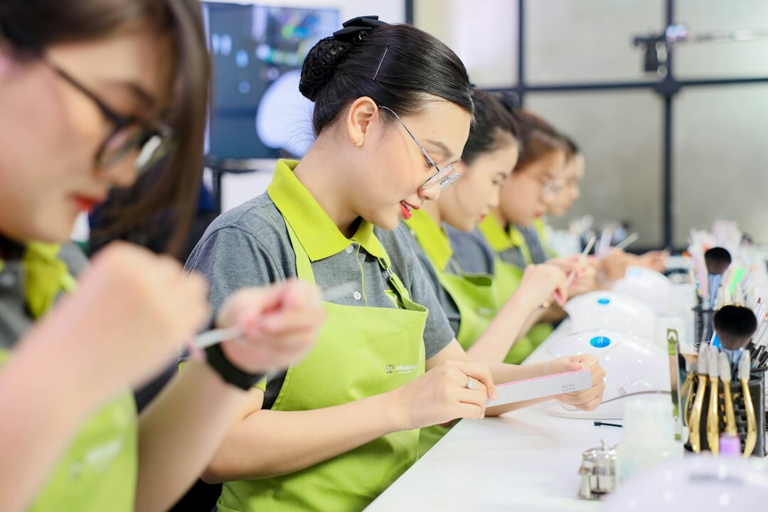 group of artisans working
