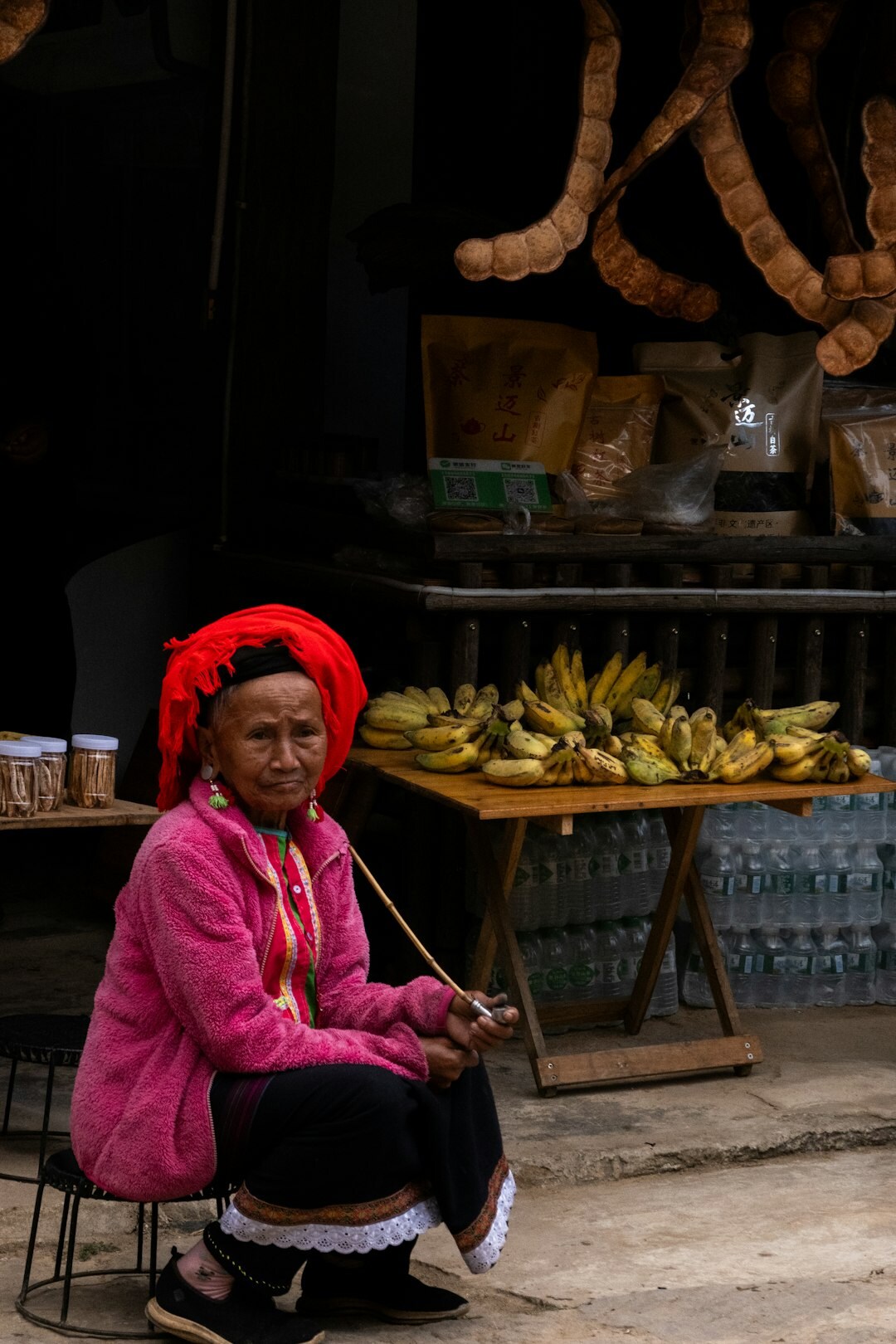 rural market scene